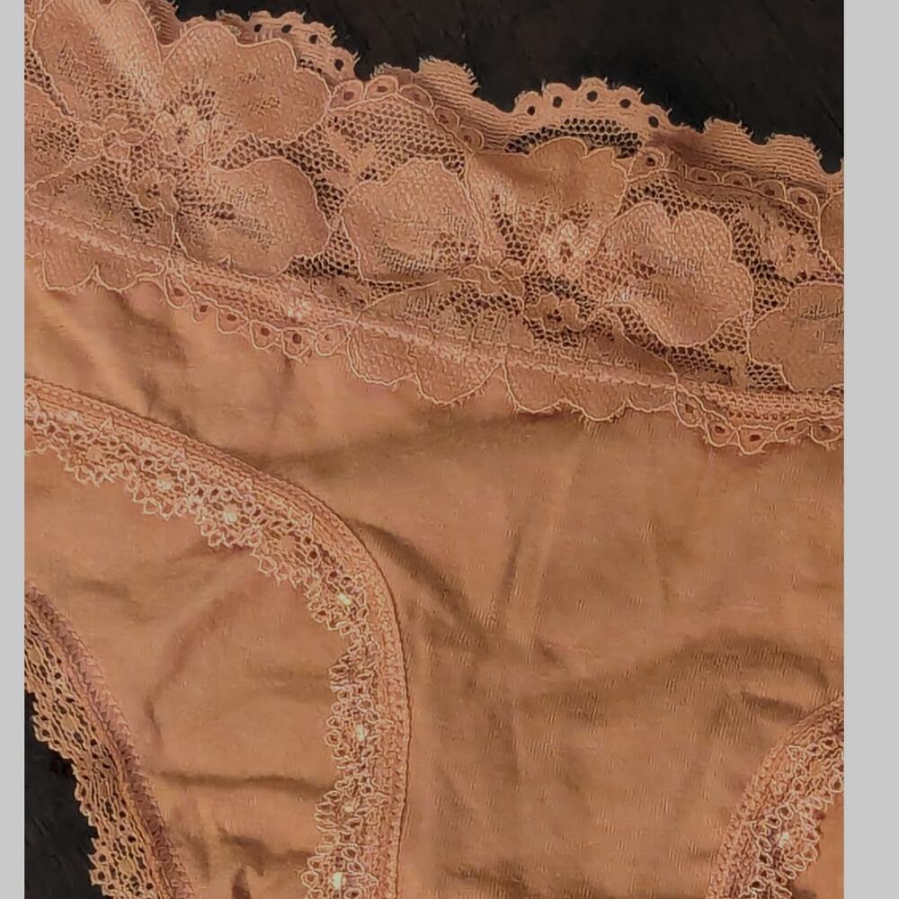 New auden Apricot Color Cotton Blend Light & Airy Cheeky Panties Size s (4-6) - Picture 5 of 6